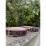 Brown Lv Checker Pink Edition Dog Collar-Leash Set. Desinger Dog Collar Set.