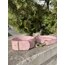 Pink Lv Monogram Dog Collar-Leash Set. Desinger Dog Collar Set.