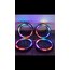 20cm PİXEL NEON KAPAK 4ADET (PETEKLİ )