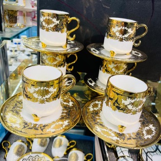 ✨ Gold Prestige 6’lı Kahve Fincan Takımı ✨