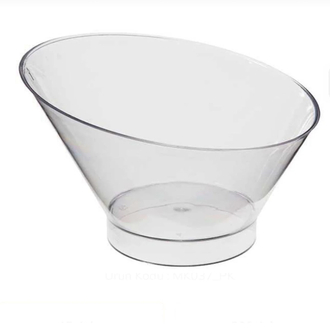 Plastik Oval Kase 220 cc | Tek Kullanımlık Gıda Kabı + Kapaklı(24 Adet)