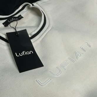 BEYAZ LUFIAN SWEATSHİRT 3 İPLİK ŞARDONLU