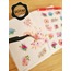 Şeffaf  - LF28 - Flower & Leaf Temalı Laptop, Notebook, Tablet, Telefon, Ajanda Sticker Seti