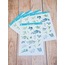 LF03 - Flower & Leaf Temalı Laptop, Notebook, Tablet, Telefon, Ajanda Sticker Seti