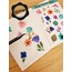 Şeffaf  - LF41 - Flower & Leaf Temalı Laptop, Notebook, Tablet, Telefon, Ajanda Sticker Seti