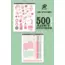  Ar Sticker - 500 Adet - Sticker Book Laptop Notebook Ajanda Tablet Sticker Etiket Çıkartma Seti