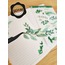 Şeffaf  - LF01 - Flower & Leaf Temalı Laptop, Notebook, Tablet, Telefon, Ajanda Sticker Seti