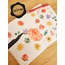 Şeffaf  - LF33 - Flower & Leaf Temalı Laptop, Notebook, Tablet, Telefon, Ajanda Sticker Seti