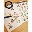 Şeffaf  - LF38 - Flower & Leaf Temalı Laptop, Notebook, Tablet, Telefon, Ajanda Sticker Seti