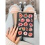 LF52 - Flower & Leaf Temalı Laptop, Notebook, Tablet, Telefon, Ajanda Sticker Seti