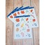 LF46 - Flower & Leaf Temalı Laptop, Notebook, Tablet, Telefon, Ajanda Sticker Seti