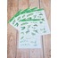 LF04 - Flower & Leaf Temalı Laptop, Notebook, Tablet, Telefon, Ajanda Sticker Seti