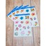 LF26 - Flower & Leaf Temalı Laptop, Notebook, Tablet, Telefon, Ajanda Sticker Seti