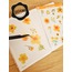 Şeffaf  - LF43 - Flower & Leaf Temalı Laptop, Notebook, Tablet, Telefon, Ajanda Sticker Seti