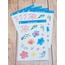 LF48 - Flower & Leaf Temalı Laptop, Notebook, Tablet, Telefon, Ajanda Sticker Seti