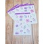 LF45 - Flower & Leaf Temalı Laptop, Notebook, Tablet, Telefon, Ajanda Sticker Seti
