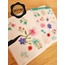 Şeffaf  - LF25 - Flower & Leaf Temalı Laptop, Notebook, Tablet, Telefon, Ajanda Sticker Seti
