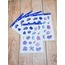 LF40 - Flower & Leaf Temalı Laptop, Notebook, Tablet, Telefon, Ajanda Sticker Seti