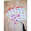 LF28 - Flower & Leaf Temalı Laptop, Notebook, Tablet, Telefon, Ajanda Sticker Seti