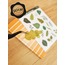 Şeffaf  - LF47 - Flower & Leaf Temalı Laptop, Notebook, Tablet, Telefon, Ajanda Sticker Seti