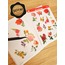 Şeffaf  - LF36 - Flower & Leaf Temalı Laptop, Notebook, Tablet, Telefon, Ajanda Sticker Seti