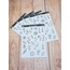 LF12 - Flower & Leaf Temalı Laptop, Notebook, Tablet, Telefon, Ajanda Sticker Seti