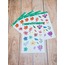 LF51 - Flower & Leaf Temalı Laptop, Notebook, Tablet, Telefon, Ajanda Sticker Seti