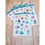 LF41 - Flower & Leaf Temalı Laptop, Notebook, Tablet, Telefon, Ajanda Sticker Seti