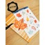Şeffaf  - LF46 - Flower & Leaf Temalı Laptop, Notebook, Tablet, Telefon, Ajanda Sticker Seti