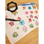 Şeffaf  - LF26 - Flower & Leaf Temalı Laptop, Notebook, Tablet, Telefon, Ajanda Sticker Seti