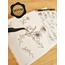 Şeffaf - LF10 - Flower & Leaf Temalı Laptop, Notebook, Tablet, Telefon, Ajanda Sticker Seti