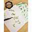 Şeffaf  - LF04 - Flower & Leaf Temalı Laptop, Notebook, Tablet, Telefon, Ajanda Sticker Seti