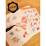 Şeffaf  - LF21 - Flower & Leaf Temalı Laptop, Notebook, Tablet, Telefon, Ajanda Sticker Seti