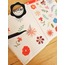 Şeffaf  - LF50 - Flower & Leaf Temalı Laptop, Notebook, Tablet, Telefon, Ajanda Sticker Seti