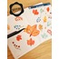 Şeffaf  - LF46 - Flower & Leaf Temalı Laptop, Notebook, Tablet, Telefon, Ajanda Sticker Seti
