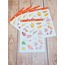 LF07 - Flower & Leaf Temalı Laptop, Notebook, Tablet, Telefon, Ajanda Sticker Seti