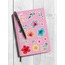 LF48 - Flower & Leaf Temalı Laptop, Notebook, Tablet, Telefon, Ajanda Sticker Seti