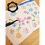Şeffaf  - LF49 - Flower & Leaf Temalı Laptop, Notebook, Tablet, Telefon, Ajanda Sticker Seti