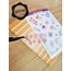 Şeffaf  - LF22 - Flower & Leaf Temalı Laptop, Notebook, Tablet, Telefon, Ajanda Sticker Seti
