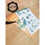 Şeffaf - LF18 - Flower & Leaf Temalı Laptop, Notebook, Tablet, Telefon, Ajanda Sticker Seti