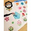 Şeffaf  - LF26 - Flower & Leaf Temalı Laptop, Notebook, Tablet, Telefon, Ajanda Sticker Seti