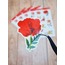 LF36 - Flower & Leaf Temalı Laptop, Notebook, Tablet, Telefon, Ajanda Sticker Seti