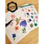 Şeffaf  - LF41 - Flower & Leaf Temalı Laptop, Notebook, Tablet, Telefon, Ajanda Sticker Seti