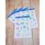 LF49 - Flower & Leaf Temalı Laptop, Notebook, Tablet, Telefon, Ajanda Sticker Seti