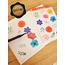 Şeffaf  - LF29 - Flower & Leaf Temalı Laptop, Notebook, Tablet, Telefon, Ajanda Sticker Seti