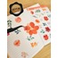 Şeffaf  - LF06 - Flower & Leaf Temalı Laptop, Notebook, Tablet, Telefon, Ajanda Sticker Seti