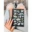LF03 - Flower & Leaf Temalı Laptop, Notebook, Tablet, Telefon, Ajanda Sticker Seti