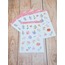 LF16 - Flower & Leaf Temalı Laptop, Notebook, Tablet, Telefon, Ajanda Sticker Seti