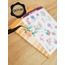 Şeffaf  - LF17 - Flower & Leaf Temalı Laptop, Notebook, Tablet, Telefon, Ajanda Sticker Seti