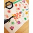 Şeffaf  - LF51 - Flower & Leaf Temalı Laptop, Notebook, Tablet, Telefon, Ajanda Sticker Seti